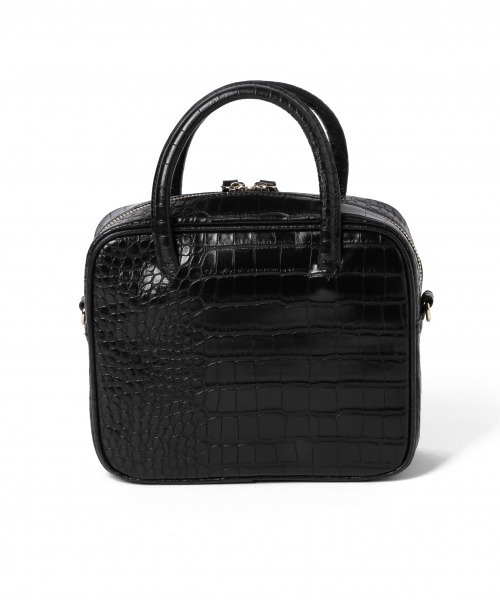 LOWRYS FARM(ローリーズファーム)の「スクエアボストンBAG 891590(ボストンバッグ・レディース・アイボリー/ブラック/ブラウン・FREE)」の10枚目の写真