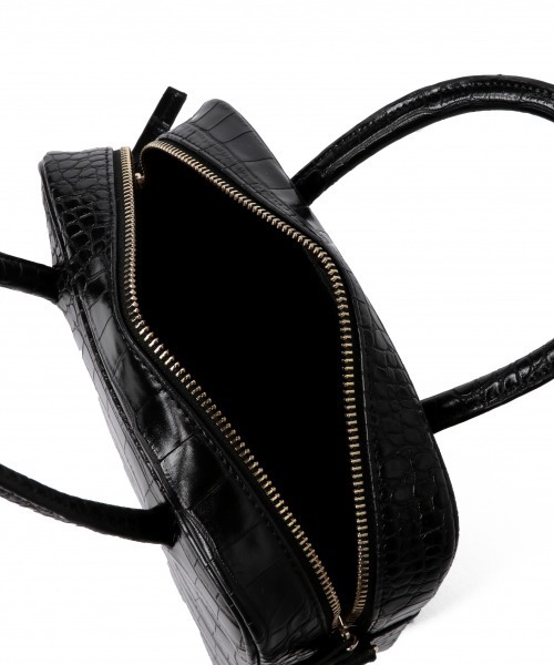 LOWRYS FARM(ローリーズファーム)の「スクエアボストンBAG 891590(ボストンバッグ・レディース・アイボリー/ブラック/ブラウン・FREE)」の9枚目の写真