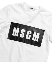 MSGM/エムエスジーエム PANEL T-SHIRT 半袖Tシャツ ロゴT