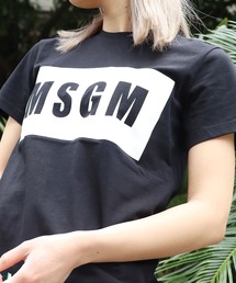 MSGM/エムエスジーエム PANEL T-SHIRT 半袖Tシャツ ロゴT
