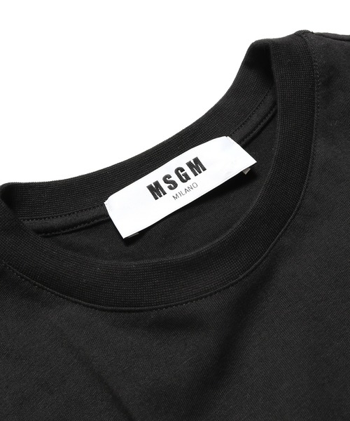 MSGM(エムエスジーエム)の「MSGM/エムエスジーエム PANEL T-SHIRT 半袖Tシャツ ロゴT(Tシャツ/カットソー・レディース・ホワイト/ブラック・XS/S/M)」の4枚目の写真