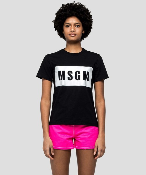 MSGM(エムエスジーエム)の「MSGM/エムエスジーエム PANEL T-SHIRT 半袖Tシャツ ロゴT(Tシャツ/カットソー・レディース・ホワイト/ブラック・XS/S/M)」の13枚目の写真