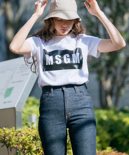 MSGM(エムエスジーエム)の「MSGM/エムエスジーエム PANEL T-SHIRT 半袖Tシャツ ロゴT(Tシャツ/カットソー・レディース・ホワイト/ブラック・XS/S/M)」の20枚目の写真