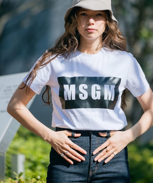 MSGM(エムエスジーエム)の「MSGM/エムエスジーエム PANEL T-SHIRT 半袖Tシャツ ロゴT(Tシャツ/カットソー・レディース・ホワイト/ブラック・XS/S/M)」の22枚目の写真