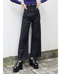 EMODA | カットワイドハイウエストジーンズ(デニムパンツ)
