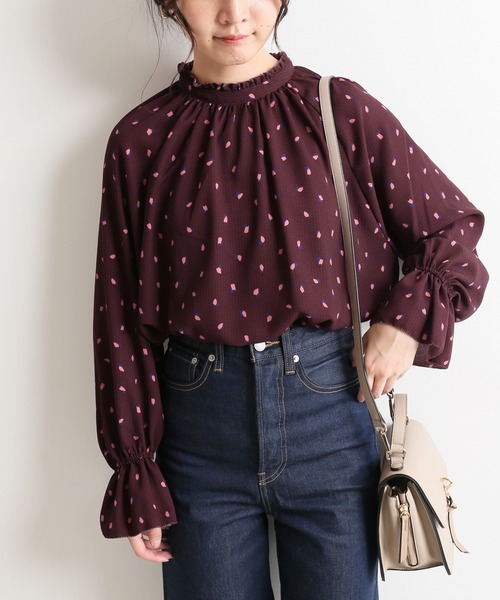 IENA - IENA ドットギャザーブラウス 美品】IENA イエナ バックリボン ドットギャザーブラウス - メルカリ