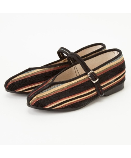 Casselini（キャセリーニ）の「【直営店限定】Casselini（キャセリーニ）ゴブランストラップシューズ（スリッポン・レディース・ブラック/ブラウン/クリーム/レモンイエロー/チャコール・S/M/L）」の2枚目の写真