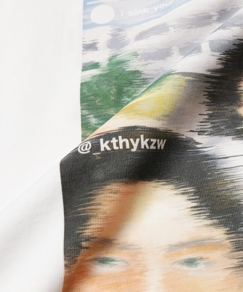 SINK kotohayokozawa(シンク コトハヨコザワ)の「"i_sink_your_hometown" GRAPHIC Tshirt(Tシャツ/カットソー・レディース・ホワイト/ブラック/ブルーグレー・S/M/L)」の8枚目の写真