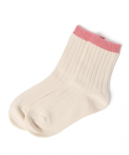 LOWRYS FARM（ローリーズファーム）の「ハイショクリブソックス　921121（ソックス/靴下・キッズ・ホワイト/チャコールグレー/ベージュ/イエロー/オレンジ/ブルー・MEDIUM/LARGE）」の10枚目の写真