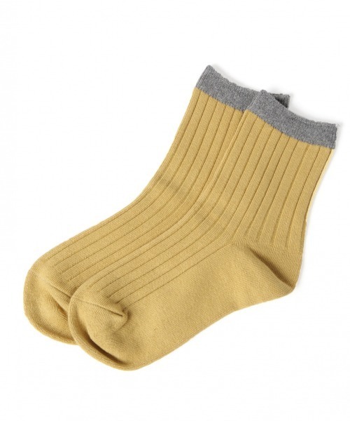 LOWRYS FARM（ローリーズファーム）の「ハイショクリブソックス　921121（ソックス/靴下・キッズ・ホワイト/チャコールグレー/ベージュ/イエロー/オレンジ/ブルー・MEDIUM/LARGE）」の13枚目の写真