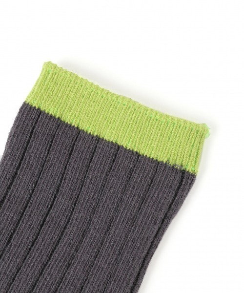 LOWRYS FARM（ローリーズファーム）の「ハイショクリブソックス　921121（ソックス/靴下・キッズ・ホワイト/チャコールグレー/ベージュ/イエロー/オレンジ/ブルー・MEDIUM/LARGE）」の16枚目の写真
