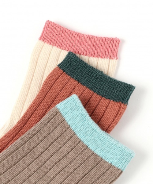 LOWRYS FARM（ローリーズファーム）の「ハイショクリブソックス　921121（ソックス/靴下・キッズ・ホワイト/チャコールグレー/ベージュ/イエロー/オレンジ/ブルー・MEDIUM/LARGE）」の19枚目の写真