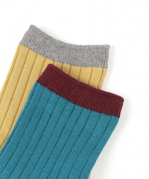LOWRYS FARM（ローリーズファーム）の「ハイショクリブソックス　921121（ソックス/靴下・キッズ・ホワイト/チャコールグレー/ベージュ/イエロー/オレンジ/ブルー・MEDIUM/LARGE）」の20枚目の写真