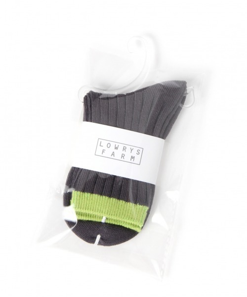 LOWRYS FARM（ローリーズファーム）の「ハイショクリブソックス　921121（ソックス/靴下・キッズ・ホワイト/チャコールグレー/ベージュ/イエロー/オレンジ/ブルー・MEDIUM/LARGE）」の21枚目の写真