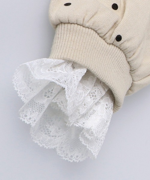 BRANSHES(ブランシェス)の「袖口レーストレーナー(スウェット・キッズ・ライトベージュ/オレンジ/エンジ/パープル・90cm/100cm/110cm/120cm/130cm)」の14枚目の写真