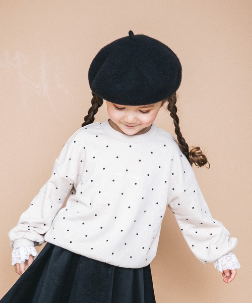 BRANSHES(ブランシェス)の「袖口レーストレーナー(スウェット・キッズ・ライトベージュ/オレンジ/エンジ/パープル・90cm/100cm/110cm/120cm/130cm)」の7枚目の写真