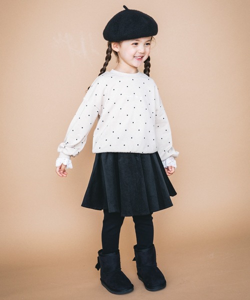 BRANSHES(ブランシェス)の「袖口レーストレーナー(スウェット・キッズ・ライトベージュ/オレンジ/エンジ/パープル・90cm/100cm/110cm/120cm/130cm)」の8枚目の写真