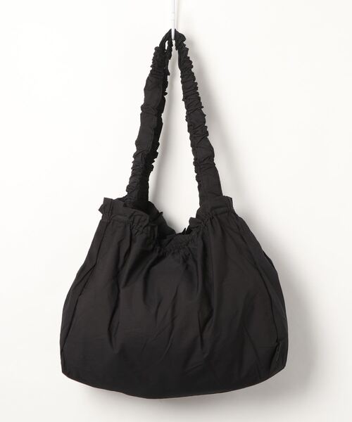 PARKS TOKYO SELECT(パークストウキョウセレクト)の「ギャザーラウンドエコBAG(エコバッグ/サブバッグ・レディース・ブラック/ベージュ・FREE)」の6枚目の写真