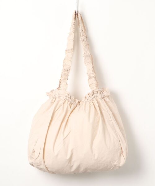 PARKS TOKYO SELECT(パークストウキョウセレクト)の「ギャザーラウンドエコBAG(エコバッグ/サブバッグ・レディース・ブラック/ベージュ・FREE)」の4枚目の写真
