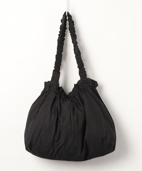 PARKS TOKYO SELECT(パークストウキョウセレクト)の「ギャザーラウンドエコBAG(エコバッグ/サブバッグ・レディース・ブラック/ベージュ・FREE)」の5枚目の写真