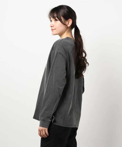 coca(coca)(コカ)の「ピグメントプリントロンT(Tシャツ/カットソー・レディース・チャコールグレー/ベージュ/グリーン・ONE SIZE)」の21枚目の写真