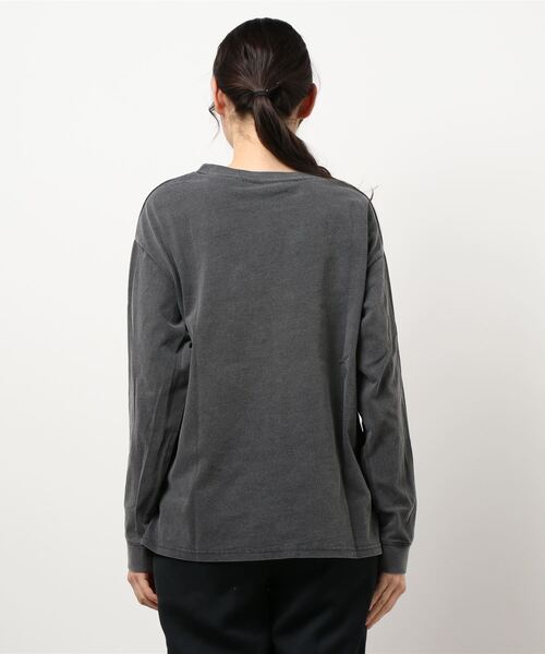 coca(coca)(コカ)の「ピグメントプリントロンT(Tシャツ/カットソー・レディース・チャコールグレー/ベージュ/グリーン・ONE SIZE)」の22枚目の写真