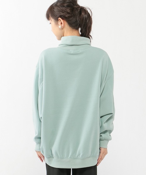 Petit Honfleur(プチオンフルール)の「裏起毛ハイネックプルオーバー(Tシャツ/カットソー・レディース・グリーン/モカ/ベージュ/ピンク・M/L)」の6枚目の写真
