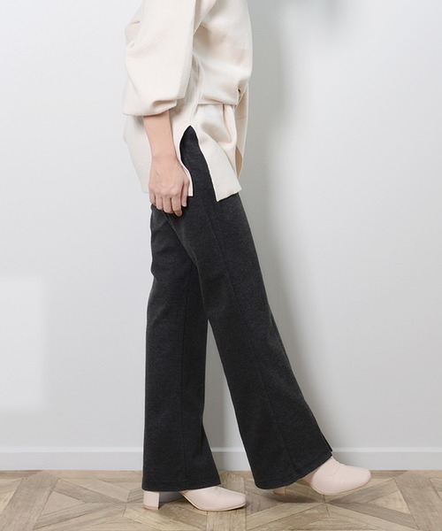 shopnikoniko(ショップニコニコ)の「センプレフレアパンツ(その他パンツ・レディース・ブラック/ブラウン/チャコール/キナリ・フリー)」の20枚目の写真