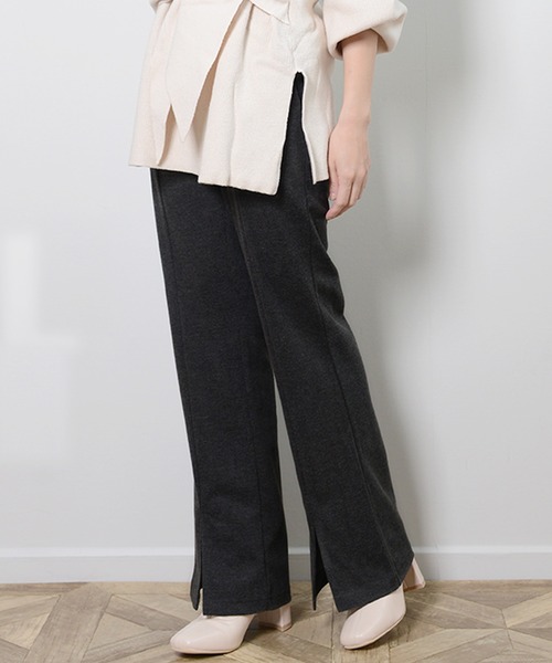 shopnikoniko(ショップニコニコ)の「センプレフレアパンツ(その他パンツ・レディース・ブラック/ブラウン/チャコール/キナリ・フリー)」の21枚目の写真