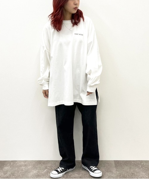 apres jour mignon(アプレジュールミニョン)の「アソートスリットロンT【ZOZOTOWN限定アイテム】(Tシャツ/カットソー・レディース・ブラック/オフホワイト/アイボリー/クリーム/ホワイト系その他/ブラック系その他・X-LARGE/フリー)」の14枚目の写真