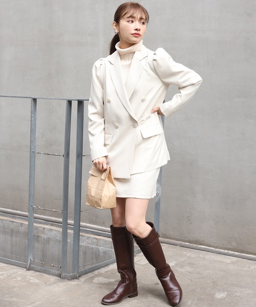 one after another NICE CLAUP（ワンアフターアナザーナイスクラップ）の「シンプルミニスカート（スカート・レディース・アイボリー/グレー系その他/ベージュ系その他/ミント・FREE）」の18枚目の写真