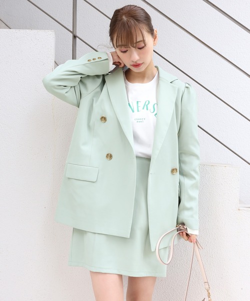 one after another NICE CLAUP（ワンアフターアナザーナイスクラップ）の「シンプルミニスカート（スカート・レディース・アイボリー/グレー系その他/ベージュ系その他/ミント・FREE）」の7枚目の写真