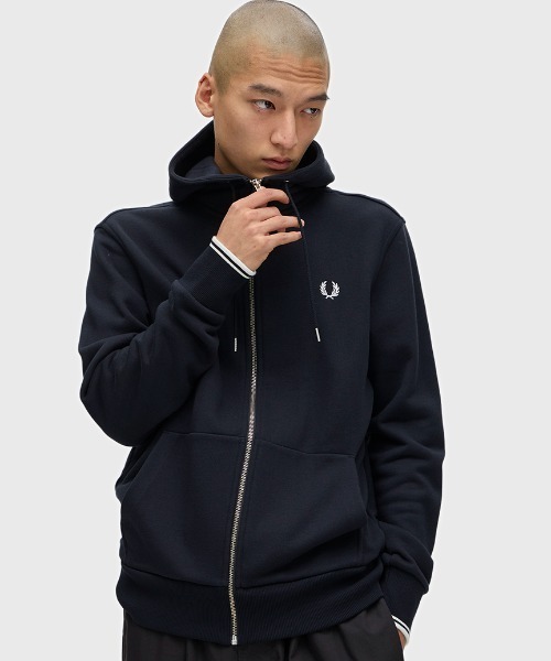 Hooded Zip Through Sweatshirt／フードジップアップパーカー