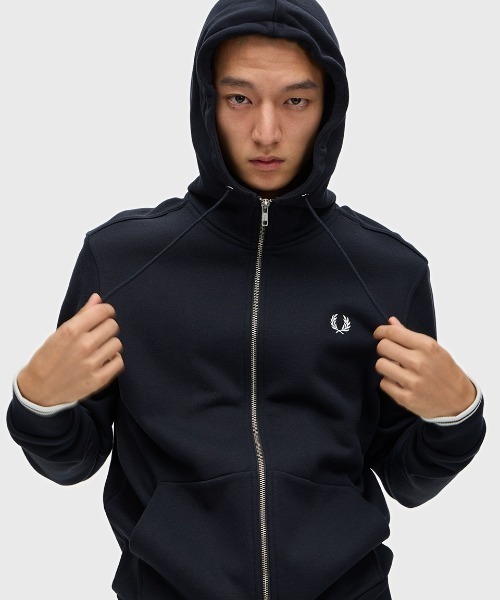 Hooded Zip Through Sweatshirt／フードジップアップパーカー