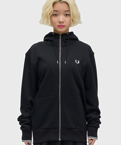 Hooded Zip Through Sweatshirt／フードジップアップパーカー