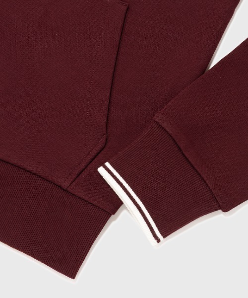 FRED PERRY(フレッドペリー)の「Hooded Zip Through Sweatshirt/フードジップアップパーカー(パーカー・メンズ・ブラック/ネイビー/カーキ/オフホワイト/グリーン/グレー/ブラック系その他/グレー系その他/ネイビー系/ホワイト系その他/ダークグリーン/ベージュ/マルーン・S/M/L/XL)」の16枚目の写真
