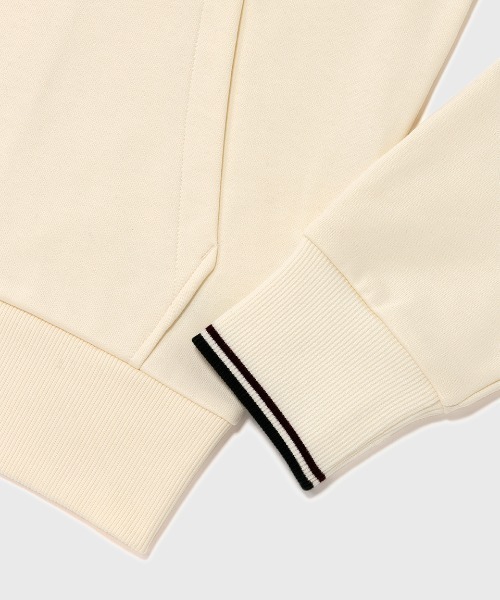 FRED PERRY(フレッドペリー)の「Hooded Zip Through Sweatshirt/フードジップアップパーカー(パーカー・メンズ・ブラック/ネイビー/カーキ/オフホワイト/グリーン/グレー/ブラック系その他/グレー系その他/ネイビー系/ホワイト系その他/ダークグリーン/ベージュ/マルーン・S/M/L/XL)」の19枚目の写真