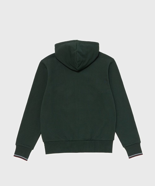 FRED PERRY(フレッドペリー)の「Hooded Zip Through Sweatshirt/フードジップアップパーカー(パーカー・メンズ・ブラック/ネイビー/カーキ/オフホワイト/グリーン/グレー/ブラック系その他/グレー系その他/ネイビー系/ホワイト系その他/ダークグリーン/ベージュ/マルーン・S/M/L/XL)」の20枚目の写真