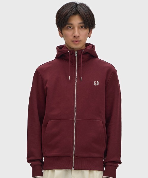 Hooded Zip Through Sweatshirt／フードジップアップパーカー
