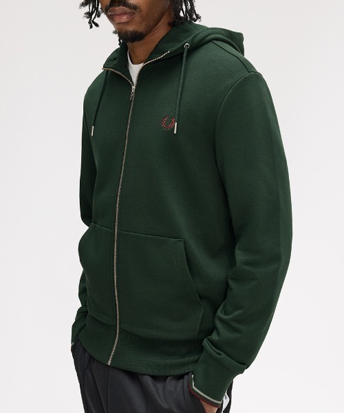 Hooded Zip Through Sweatshirt／フードジップアップパーカー