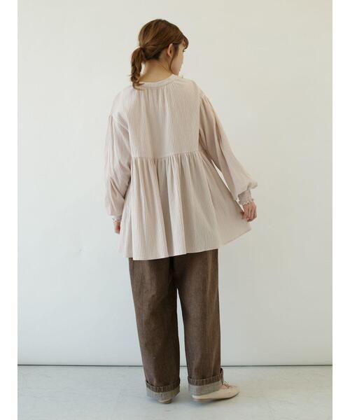 SLURR（スラ―）の「ギャザーウエストストレートパンツ（その他パンツ・レディース・ブラウン・FREE）」の16枚目の写真