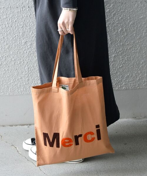 MAISON BENGAL(マイソンベンガル)の「【SHIPS any別注】MAISON BENGAL: アップリケ トートバッグ◇(トートバッグ・レディース・ベージュ/ネイビー/ピンク・ONE SIZE)」の2枚目の写真