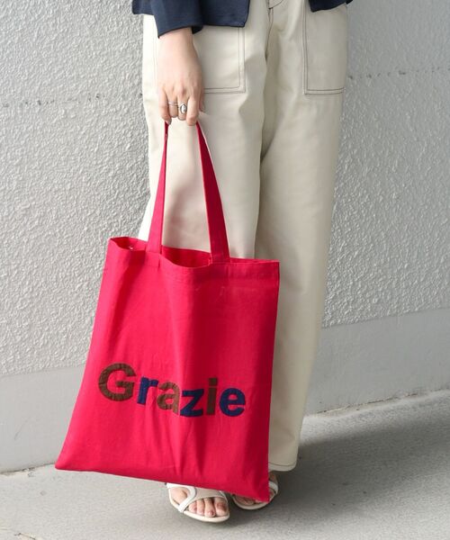 MAISON BENGAL(マイソンベンガル)の「【SHIPS any別注】MAISON BENGAL: アップリケ トートバッグ◇(トートバッグ・レディース・ベージュ/ネイビー/ピンク・ONE SIZE)」の3枚目の写真