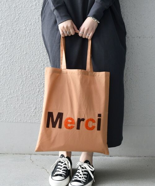 MAISON BENGAL(マイソンベンガル)の「【SHIPS any別注】MAISON BENGAL: アップリケ トートバッグ◇(トートバッグ・レディース・ベージュ/ネイビー/ピンク・ONE SIZE)」の14枚目の写真