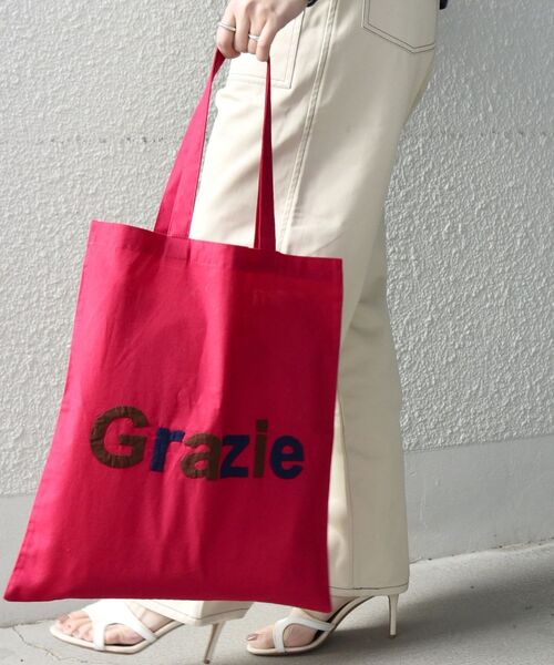 MAISON BENGAL(マイソンベンガル)の「【SHIPS any別注】MAISON BENGAL: アップリケ トートバッグ◇(トートバッグ・レディース・ベージュ/ネイビー/ピンク・ONE SIZE)」の16枚目の写真