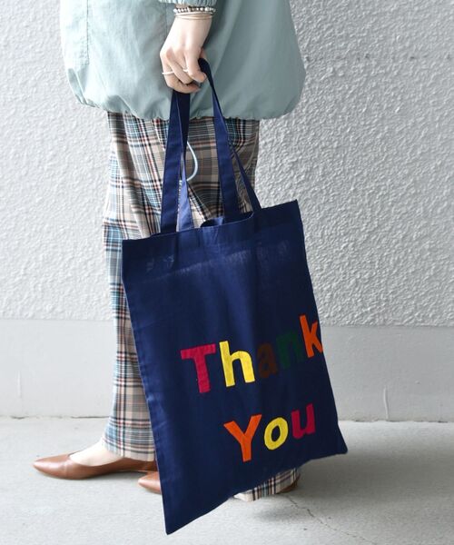 MAISON BENGAL(マイソンベンガル)の「【SHIPS any別注】MAISON BENGAL: アップリケ トートバッグ◇(トートバッグ・レディース・ベージュ/ネイビー/ピンク・ONE SIZE)」の17枚目の写真