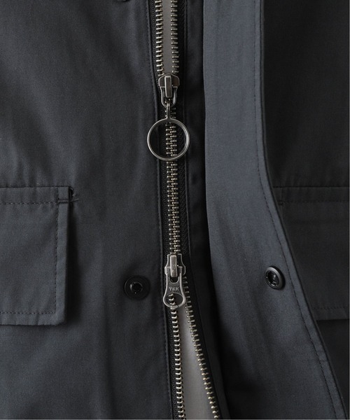 INHERIT（インヘリット）の「SHORT HUNTING JACKET（ブルゾン・メンズ・アイボリー/スミクロ・MEDIUM/LARGE）」の4枚目の写真