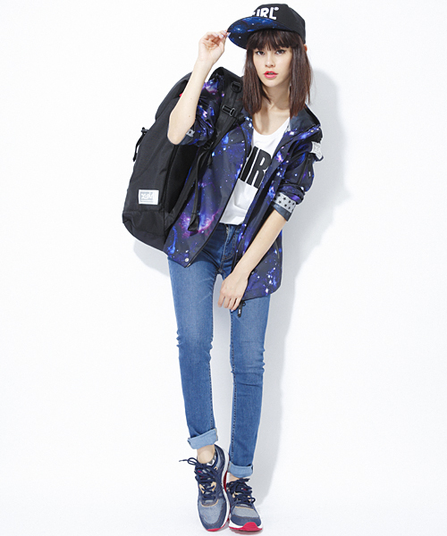 X-girl（エックスガール）の「【mini3月号掲載】X-girl×NEW ERA 9FIFTY SPACE（キャップ・レディース・マルチ・ONE SIZE）」の5枚目の写真