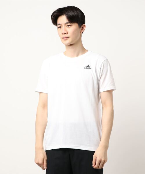 国内配送★adidas★シンプルT 胸ロゴがポイント 合わせやすい2色 adidas（アディダス）の「adidas/アディダス ワンポイントロゴ