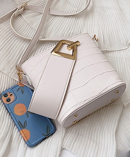 SMILE ORCHID(スマイルオーキッド)の「2wayフェイクレザーショルダーバッグ/ハンドバッグ(ショルダーバッグ・レディース・ホワイト/ブラック/ブラウン/ベージュ・FREE)」の9枚目の写真
